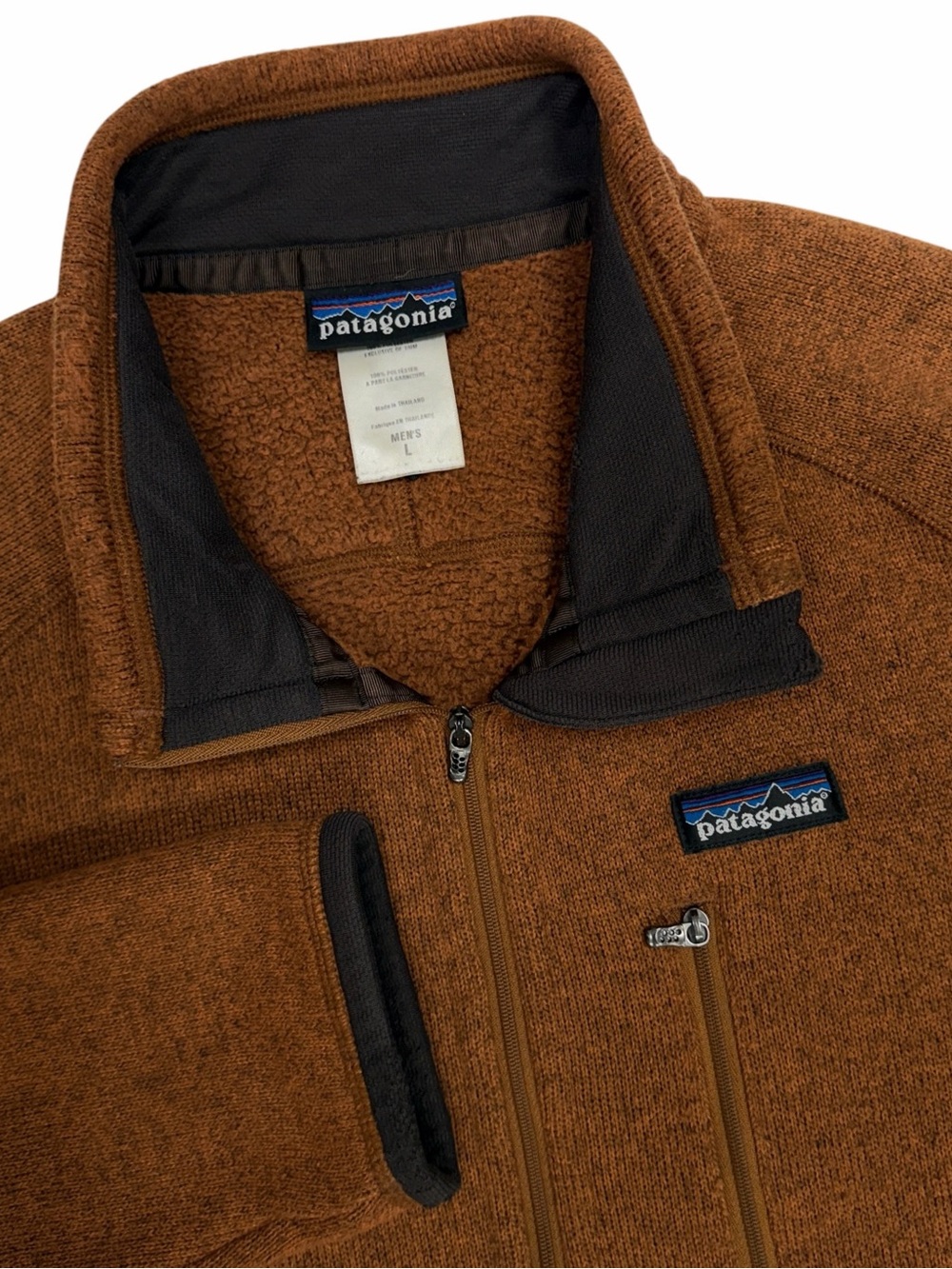 Patagonia Better Sweater Mens Large Brown 1/4 Zip Fleece Pullover Jacket 25520